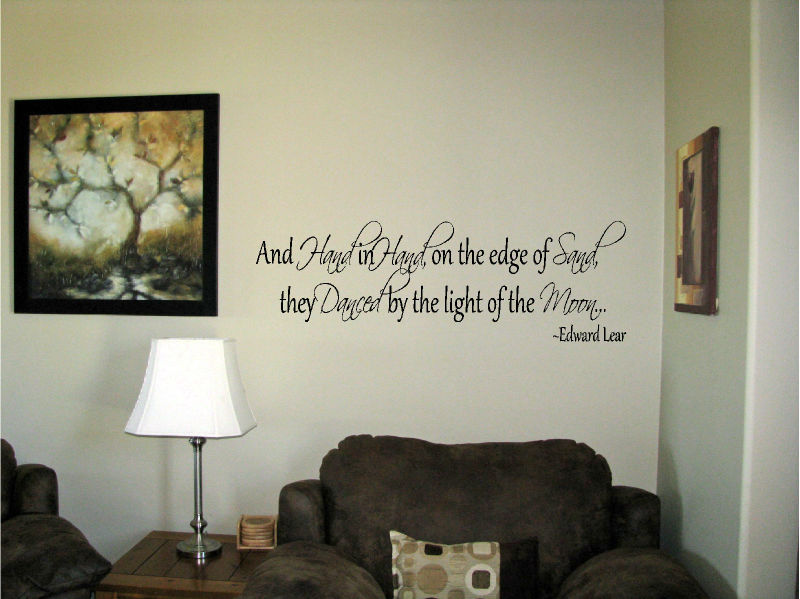 And-hand-in-hand-on-the-edge-of-sand-Vinyl-Wall-Art-Words-Decals-Stickers-Decor