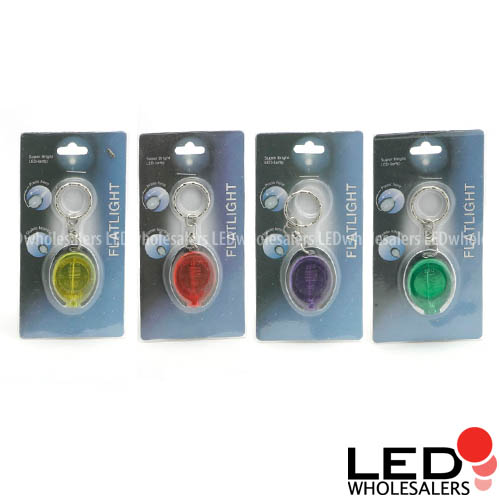 Lot of 10 White Ultra Bright LED Flashlight Key Chains