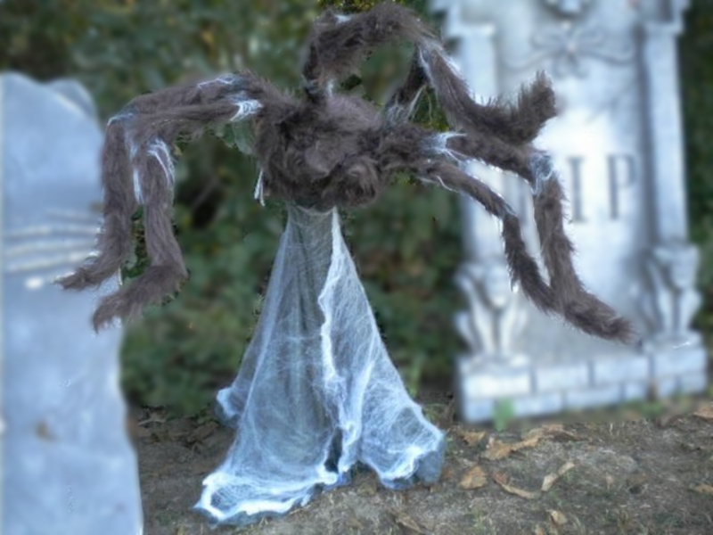 Animated+Halloween+Jumping+Spider ANIMATED GIANT ATTACKING JUMPING BROWN SPIDER HALLOWEEN PROP LUNGES at ...