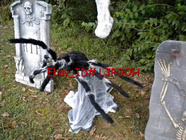 Animated+Halloween+Jumping+Spider ANIMATED GIANT JUMPING SPIDER HALLOWEEN PROP DECORATION GREAT SOUNDS ...
