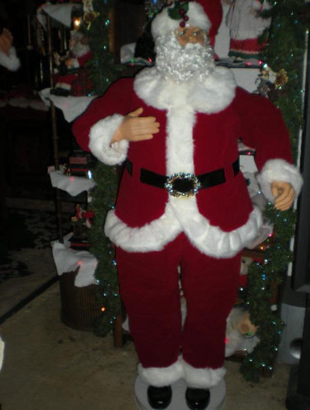 animated 5 foot 3 quot life size santa claus dances sings animated 5 foot 3 quot life size santa claus dances sings