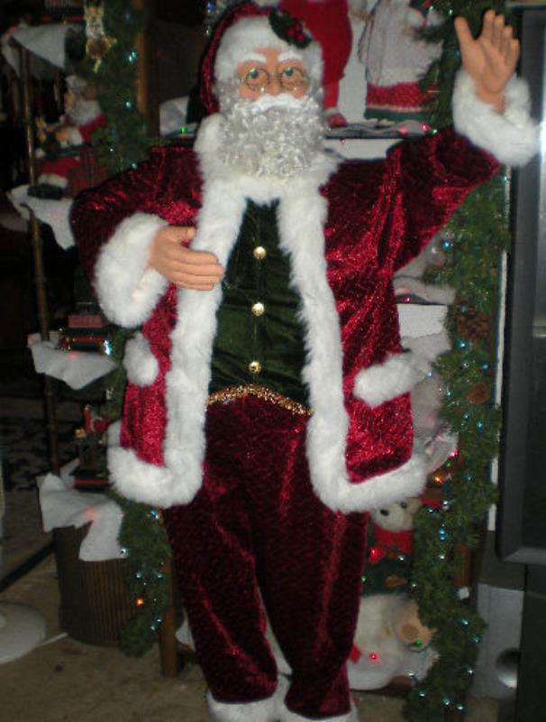 animated 5 foot 3 quot life size santa claus singing and animated 5 foot 3 quot life size santa claus singing and