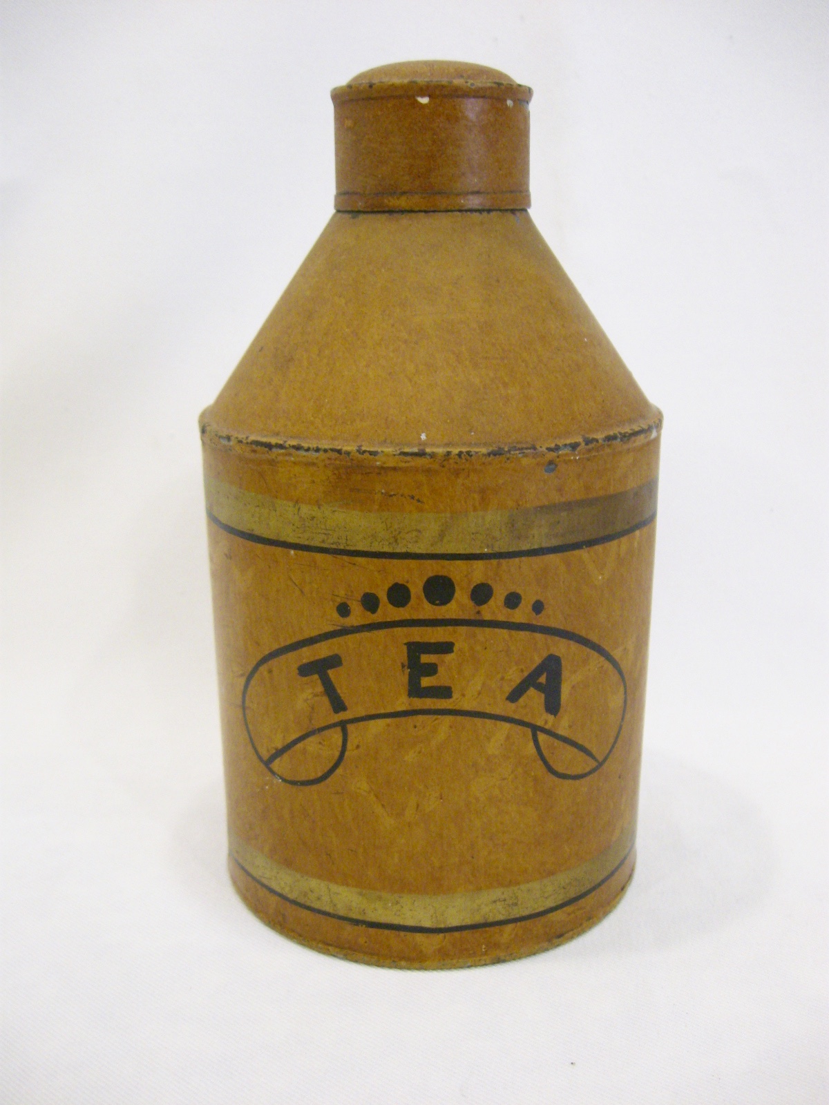 Tole Tin Tea Caddy Antique? Vintage? Yesterday? Antiques Board