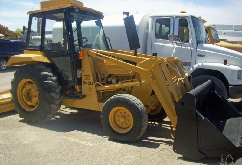 Ford 545D Backhoe Loader Flail Mower Gannon Diesel