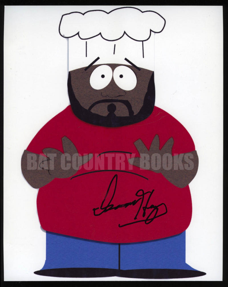 ISAAC HAYES Signed 8x10 CHEF South Park JG AUTOs COA