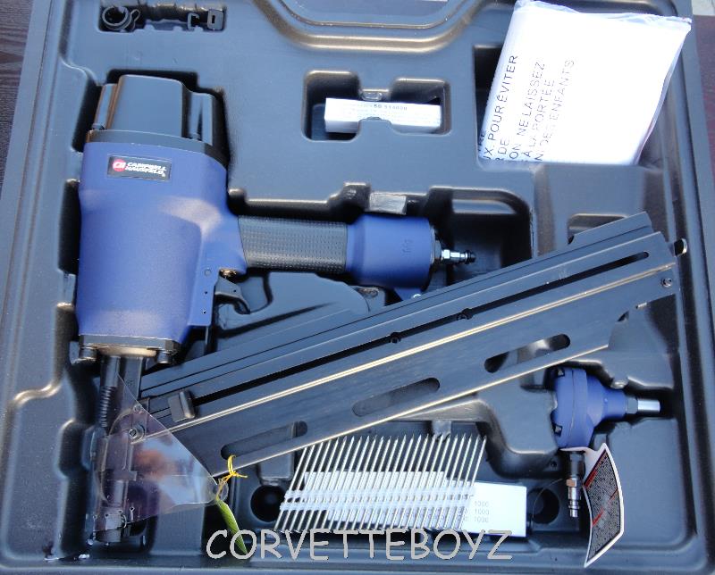 BRAND NEW CAMPBELL HAUSFELD ULTIMATE 5 PIECE NAILER KIT FRAMING FINISH