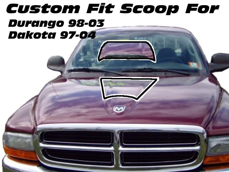 Dodge Durango 9803 & Dakota 9704 Custom Hood Scoop eBay
