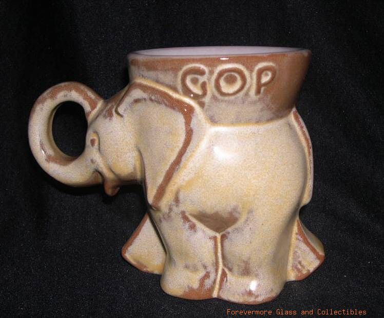 FRANKOMA 1973 GOP Elephant Mug Nixon Agnew