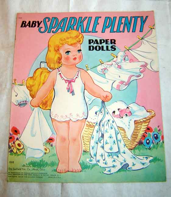 Vintage 1948 DICK TRACY SPARKLE PLENTY paper dolls MINT