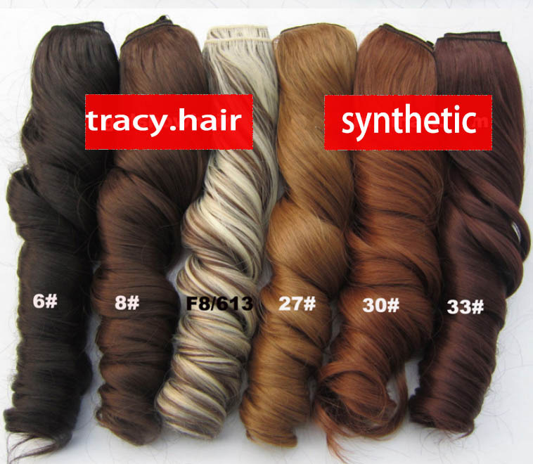 US On Sale 100 Single Weft Clip In/On Hair Extensions 1727"Any Color