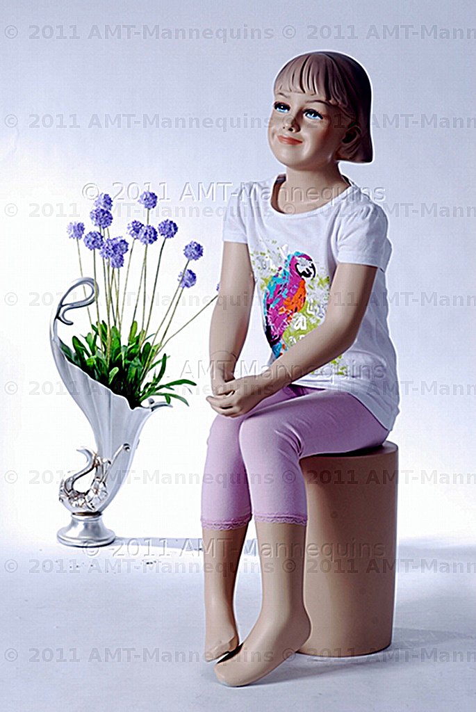 Child mannequin girl manikin sitting manequin Ray + 1 pedestal eBay