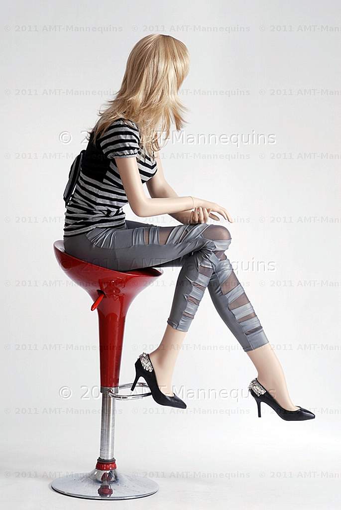 Female mannequin displays car show, sitting manikin Liz+1 pedestal eBay