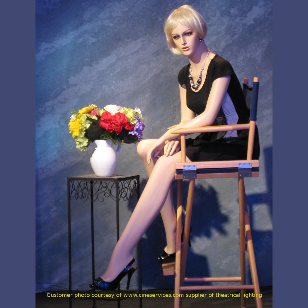 Female mannequin displays car show, sitting manikin Liz+1 pedestal eBay
