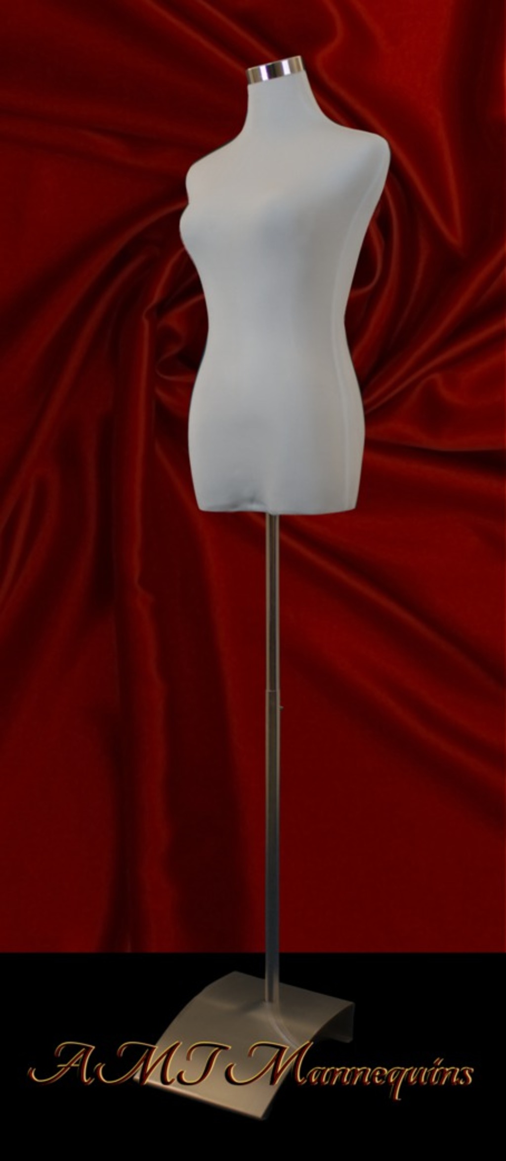 33/25/33" White Female torso +1 black Jersey,displays pants, dress form