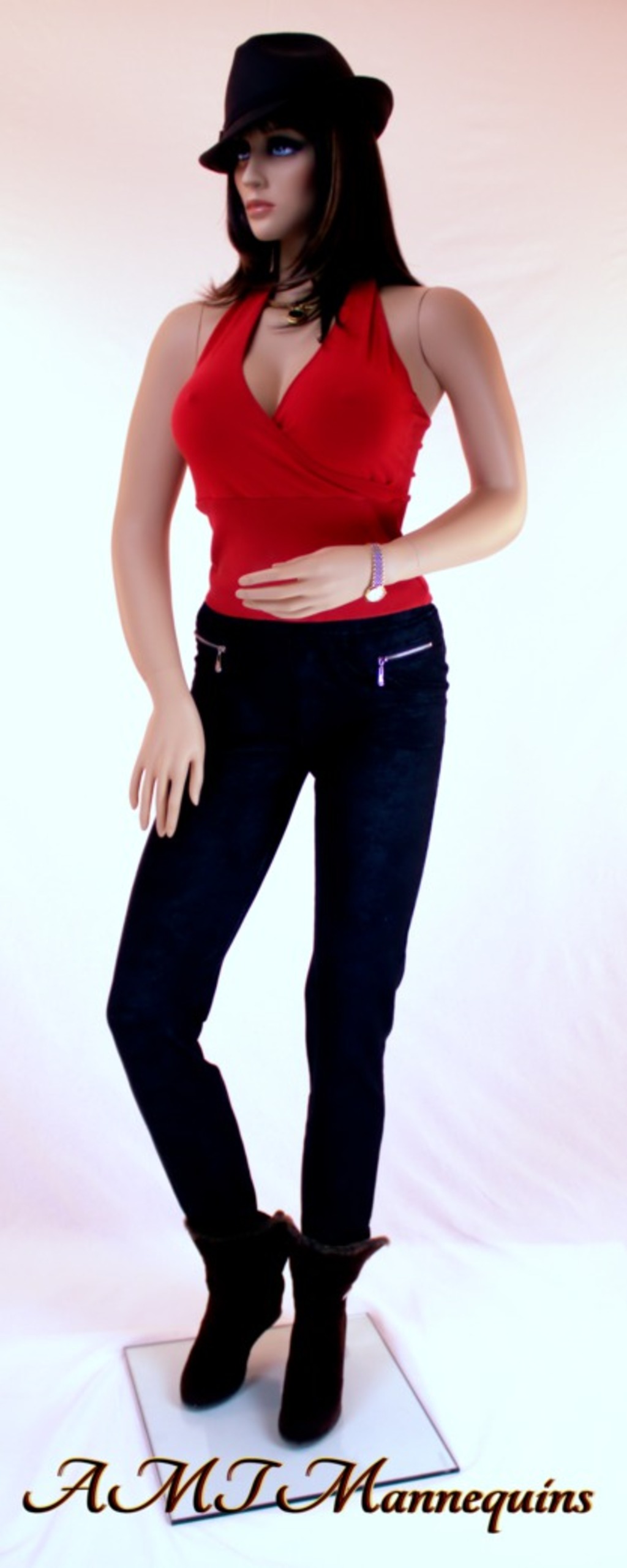 38/26/39" Female mannequins 5'10" tall, Manikin Abby+1 freeWig