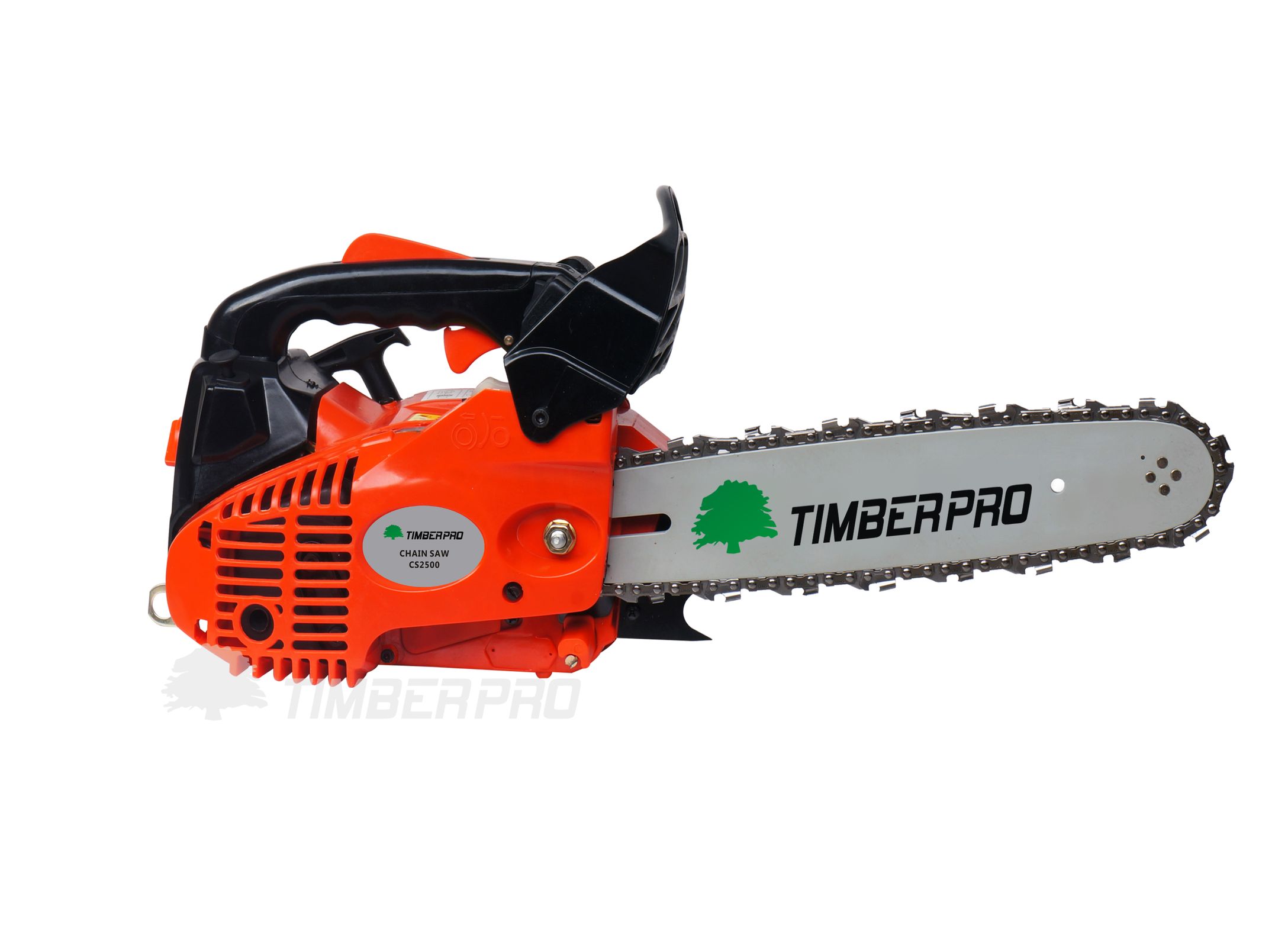 26cc 10" TIMBERPRO Petrol Top Handle Chainsaw. Topping Chain Saw with 2