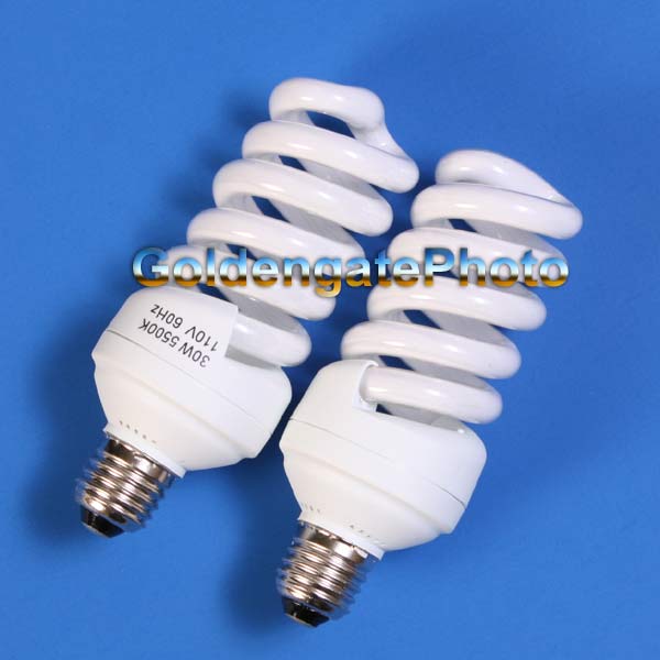 2X NEW 30 WATTS 5500K PERFECT PHOTO DAYLIGHT BULBS
