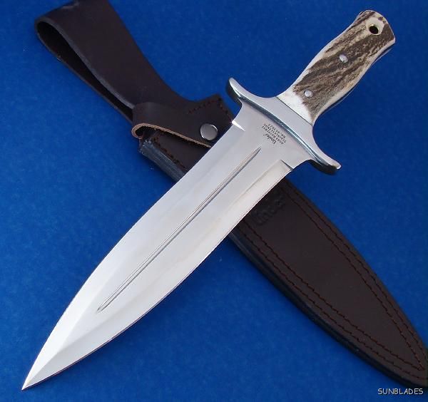 Huge Linder Knives Knife Stag Deer Boar Hunting Dagger Sword Cutlass