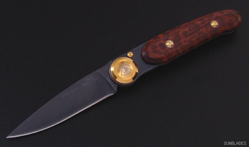 LONE WOLF PAUL EXECUTIVE L/E SNAKEWOOD TITANIUM KNIFE