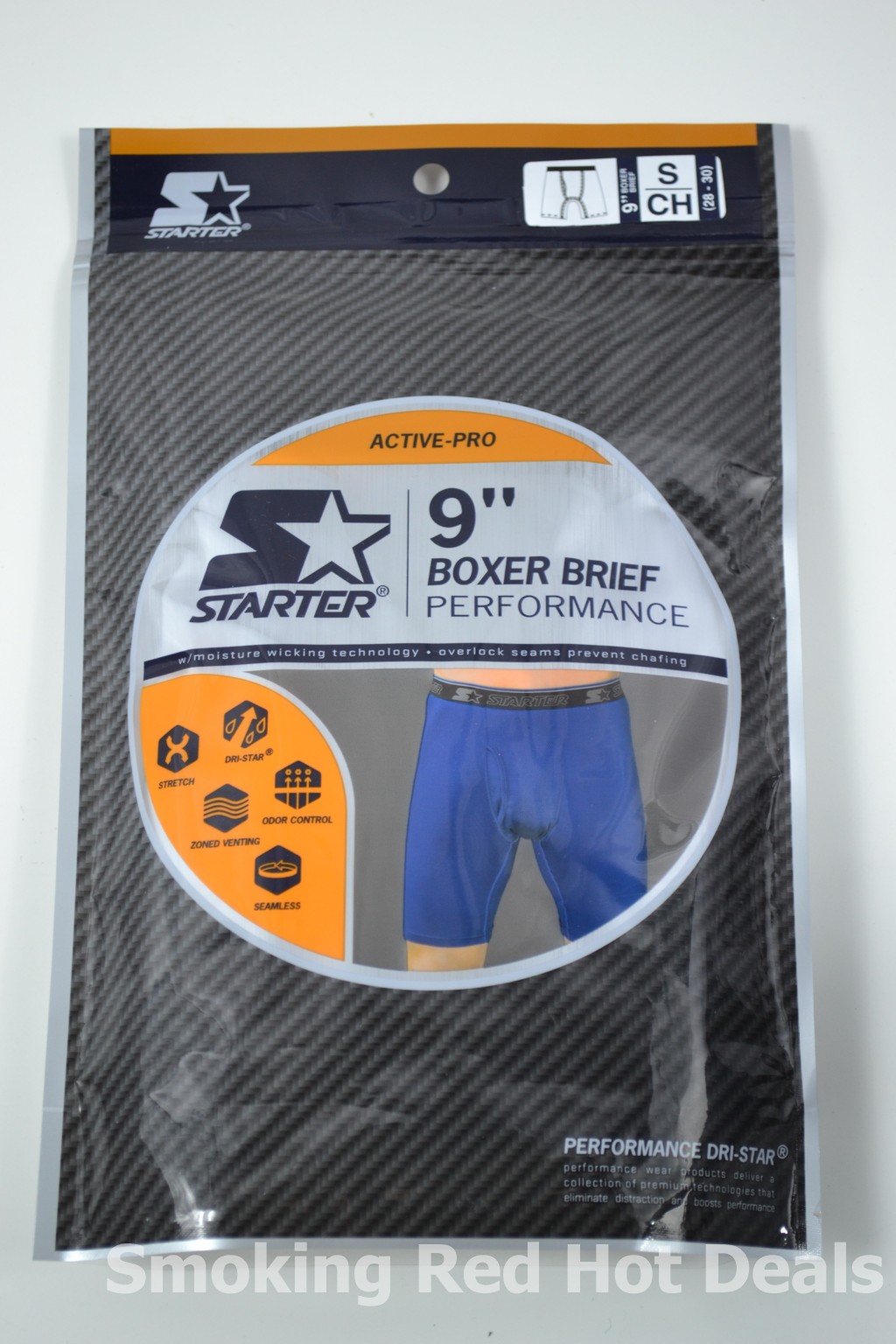 Starter 1 Boxer Brief 9" Performance Dri Star SMALL OR Large Underwear