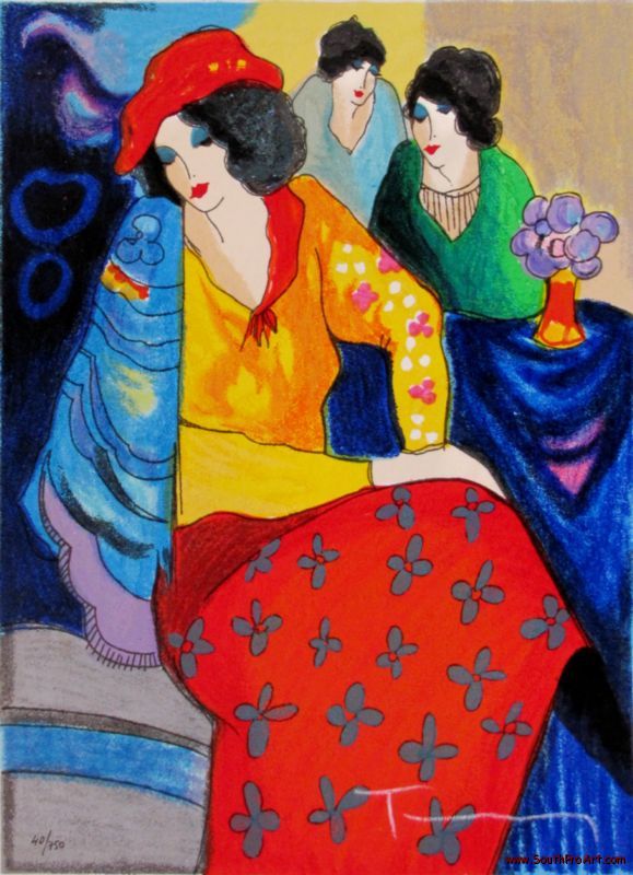 ITZCHAK TARKAY BLUE MOOD Israel HS Serigraph COA eBay