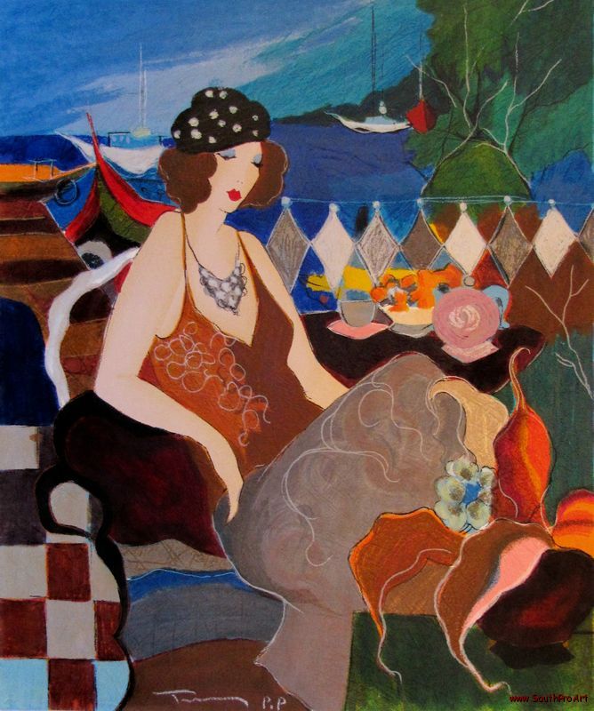 ITZCHAK TARKAY CAFE NORMANDY HS& PRINTER'S PROOF eBay