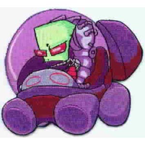 Invader Zim Animated TV Series Zim and Spaceship Patch