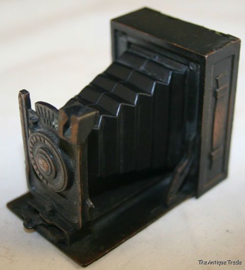 1970s Vintage cast metal Photo Camera miniature Pencil Sharpener
