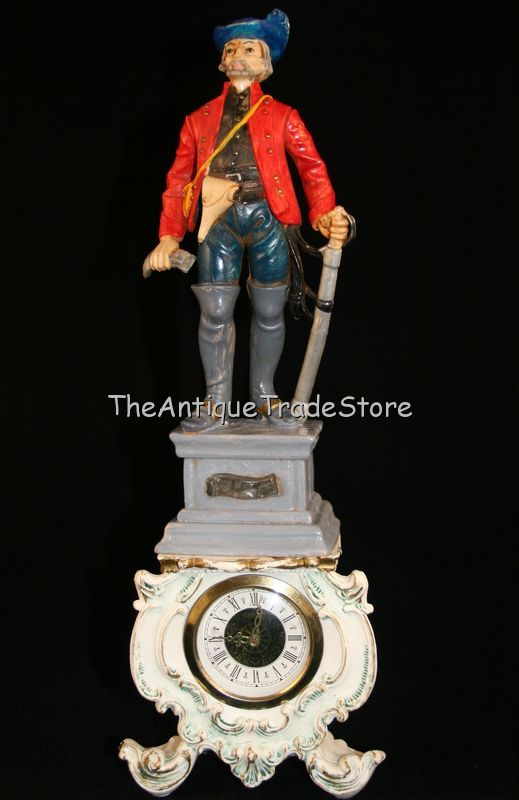 Vintage Italian body wind up mechanical German clock