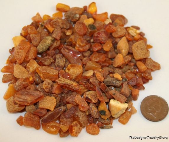 Natural raw Baltic Amber 5-10mm pieces 50g pack ab1