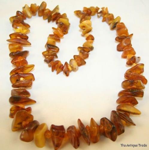 Superb Vintage  Baltic Amber large natural nuggets necklace 100g