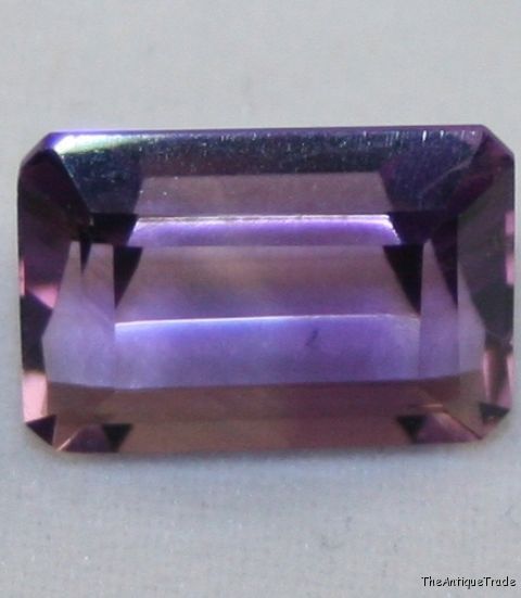 Faceted octagon 8.5x12 Amethyst 5.5ct light purple am14