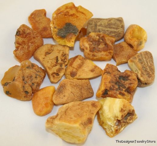 Natural raw Baltic Amber 20-30mm pieces 56g pack ab5