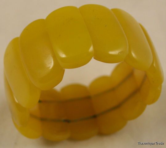 Superb Vintage Baltic Champagne Amber large bracelet 28g
