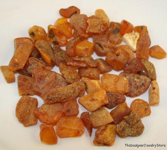 Natural raw Baltic Amber 15-20mm pieces 50g pack ab6