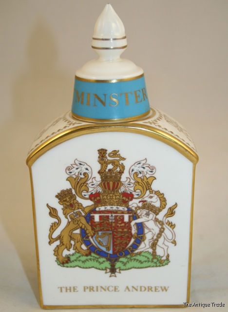 1986 Minton porcelain Prince Andrew and Ferguson bottle
