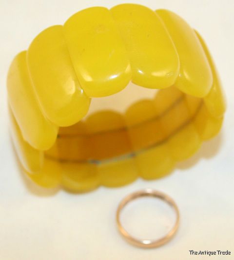 Superb Vintage Baltic Champagne Amber large bracelet 28g