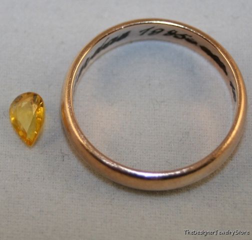 Natural yellow Sapphire 4.5x6 pear 0.5ct gem AA sa6