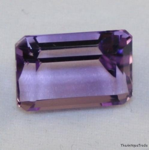 Faceted octagon 9x13 Amethyst 6.3ct light purple am17