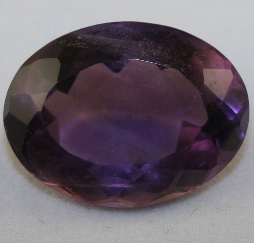 Faceted oval 15x20 Amethyst 16.2 ct Royal purple am5