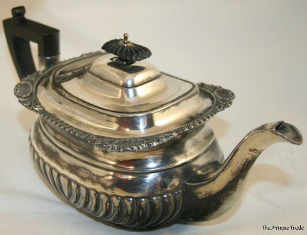 Vintage 1916 Silverplate Queen Anne style teapot by Sheffield Harrison Fisher