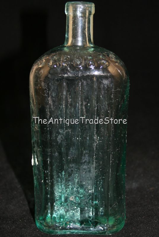 Antique British Scrubbs Fluid glass bottle