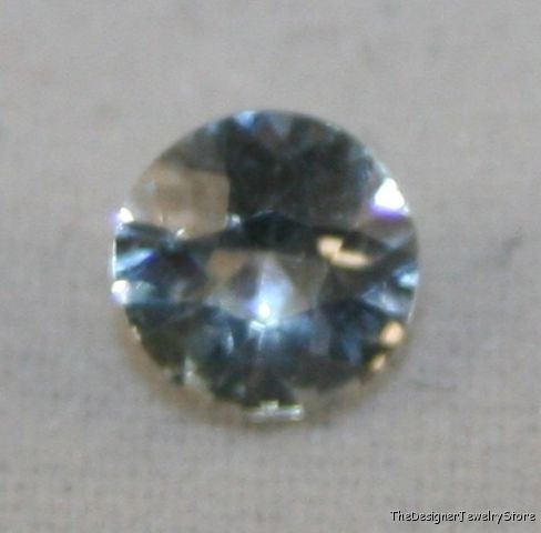Natural white Sapphire 5mm round 0.55ct gem AAA sa10