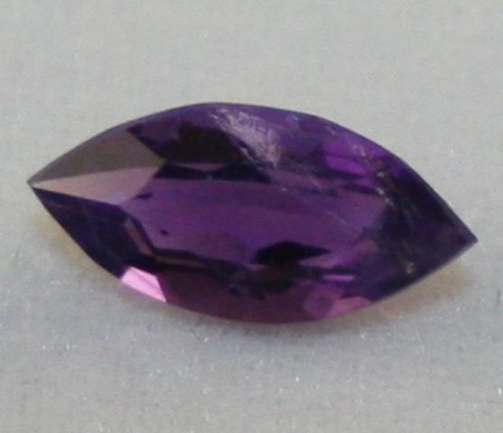 Faceted marquise 3.5x8 Amethyst 0.5ct Royal purple am7