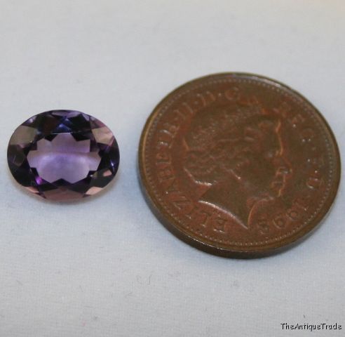 Faceted oval 9x11 Amethyst 3.5ct Light purple am20