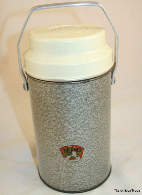 Vintage 50s Camping Thermos with glass liner inside made in England by Thermos