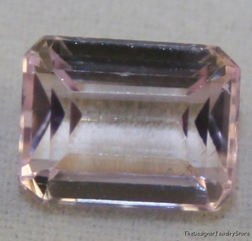 Natural gemstone pink Kunzite 7x9 octagon 2.7ct ku1