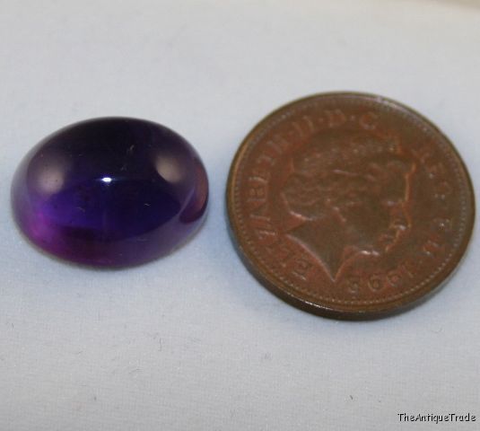 Cabochon oval 12x16 Amethyst 10 ct Royal purple am24