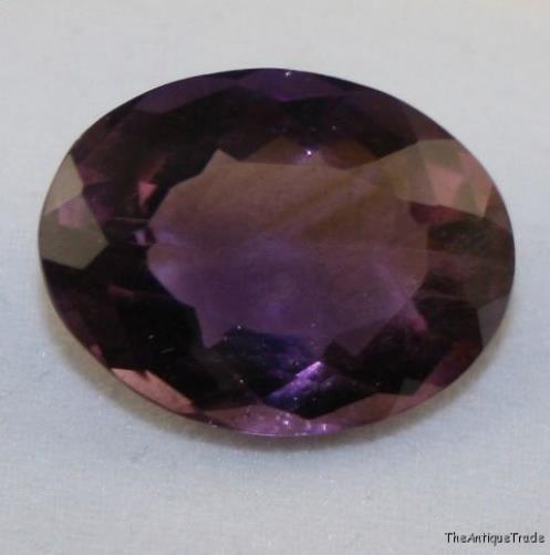 Faceted oval 15x20 Amethyst 15 ct Light purple am25