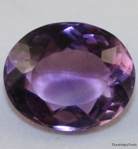 Faceted oval 15x19 Amethyst 18.6ct Light purple am26